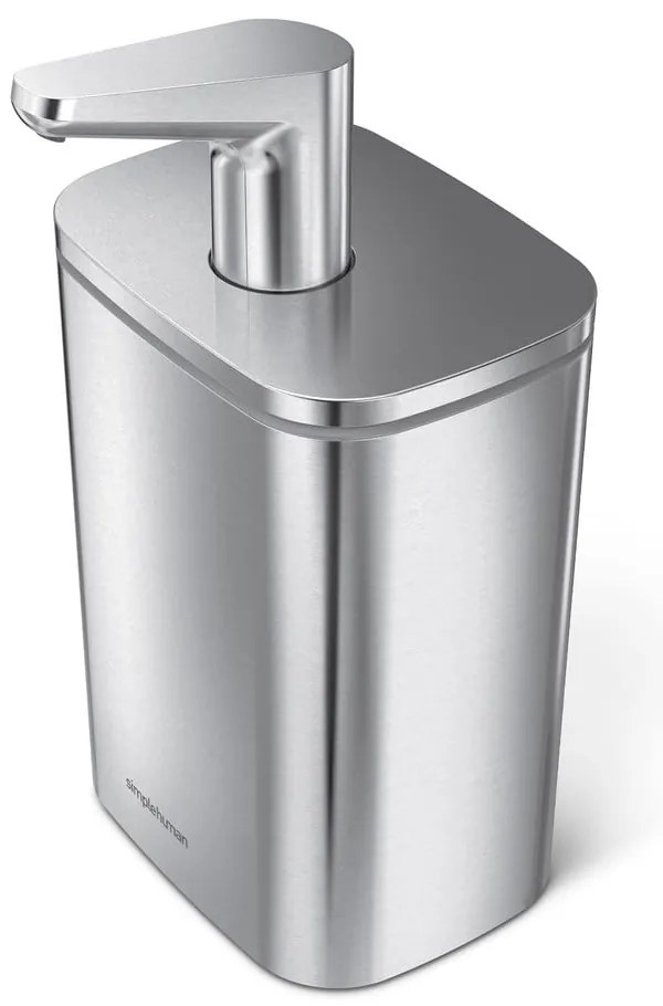 Dávkovač mydla z nerezovej ocele v striebornej farbe 473 ml - simplehuman