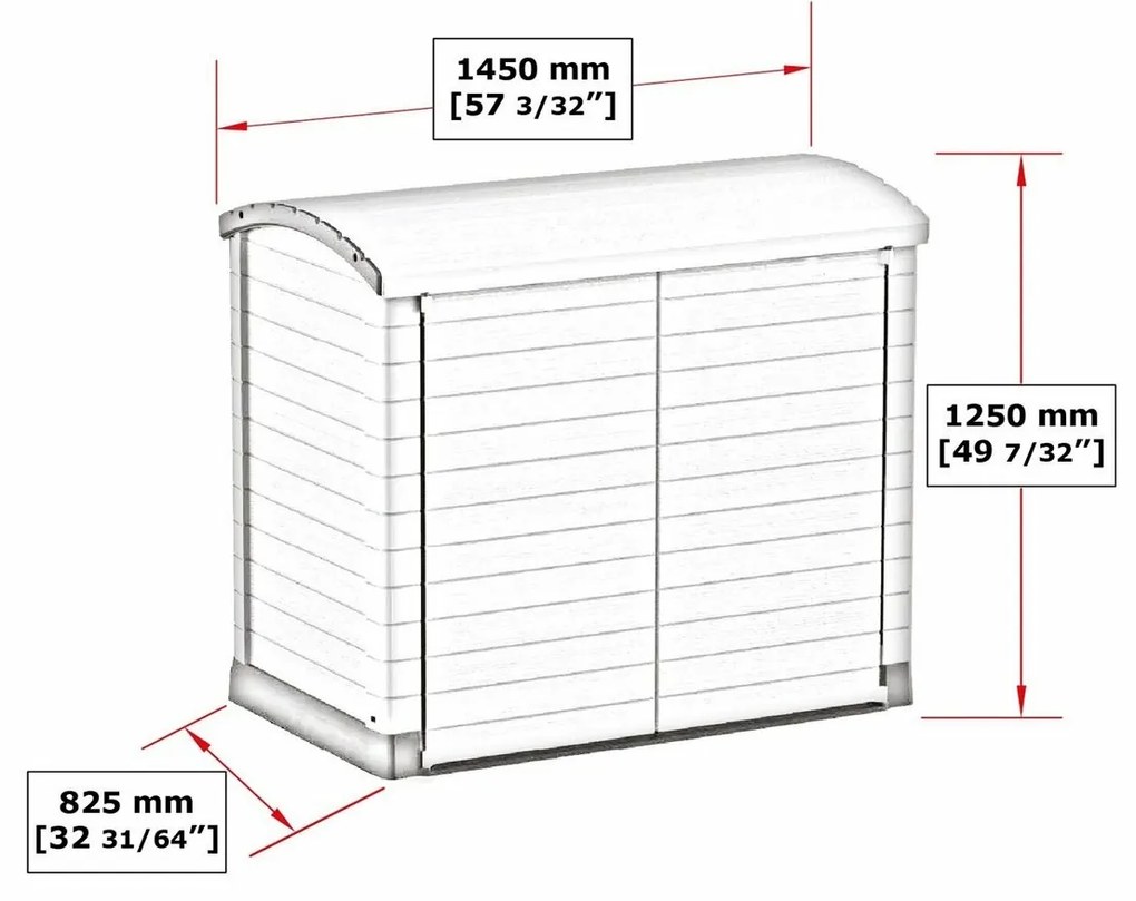 Duramax Plastový úložný box StoreAway hnedá, 1200 l