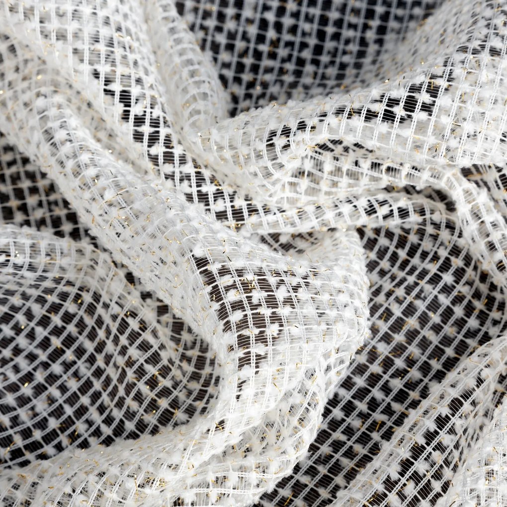 ZÁCLONA NA KRÚŽKOCH MAJA 140X260 CM BIELA