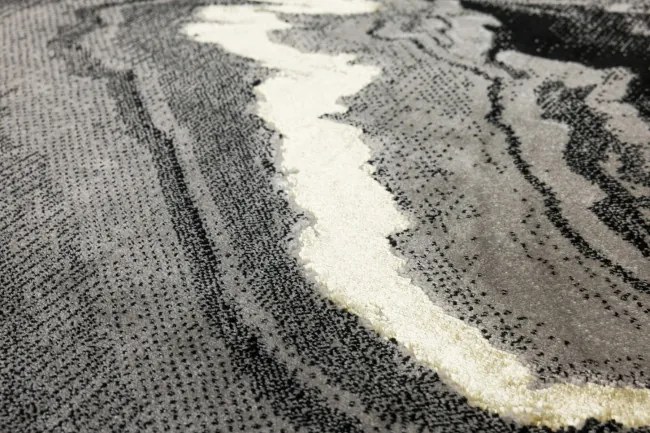 Koberec Kashmir KR287S sivý / čierny