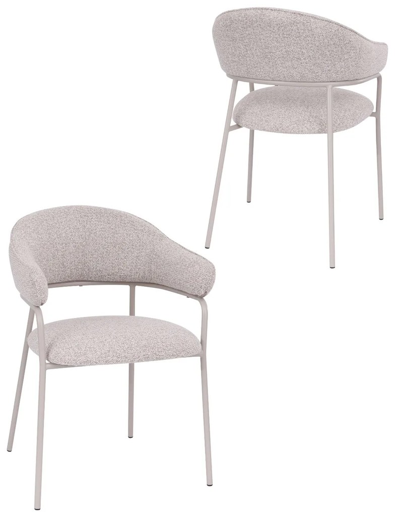 Jedálenská stolička Livia, béžová/kašmír