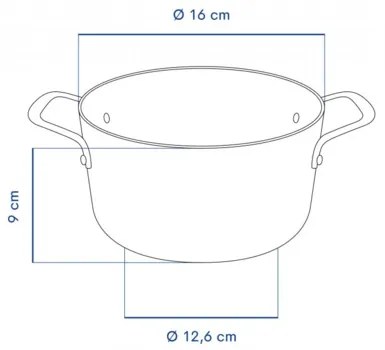 Remoska H1609/10TS nerezový hrniec Quanta, 16 cm