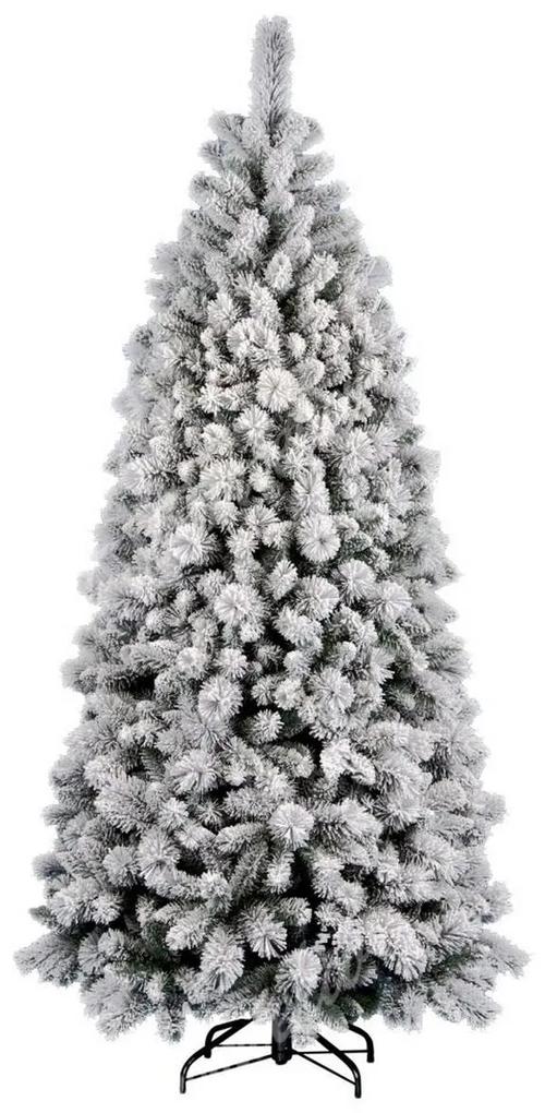 Umelý vianočný stromček Borovica Biela Úzka 165cm