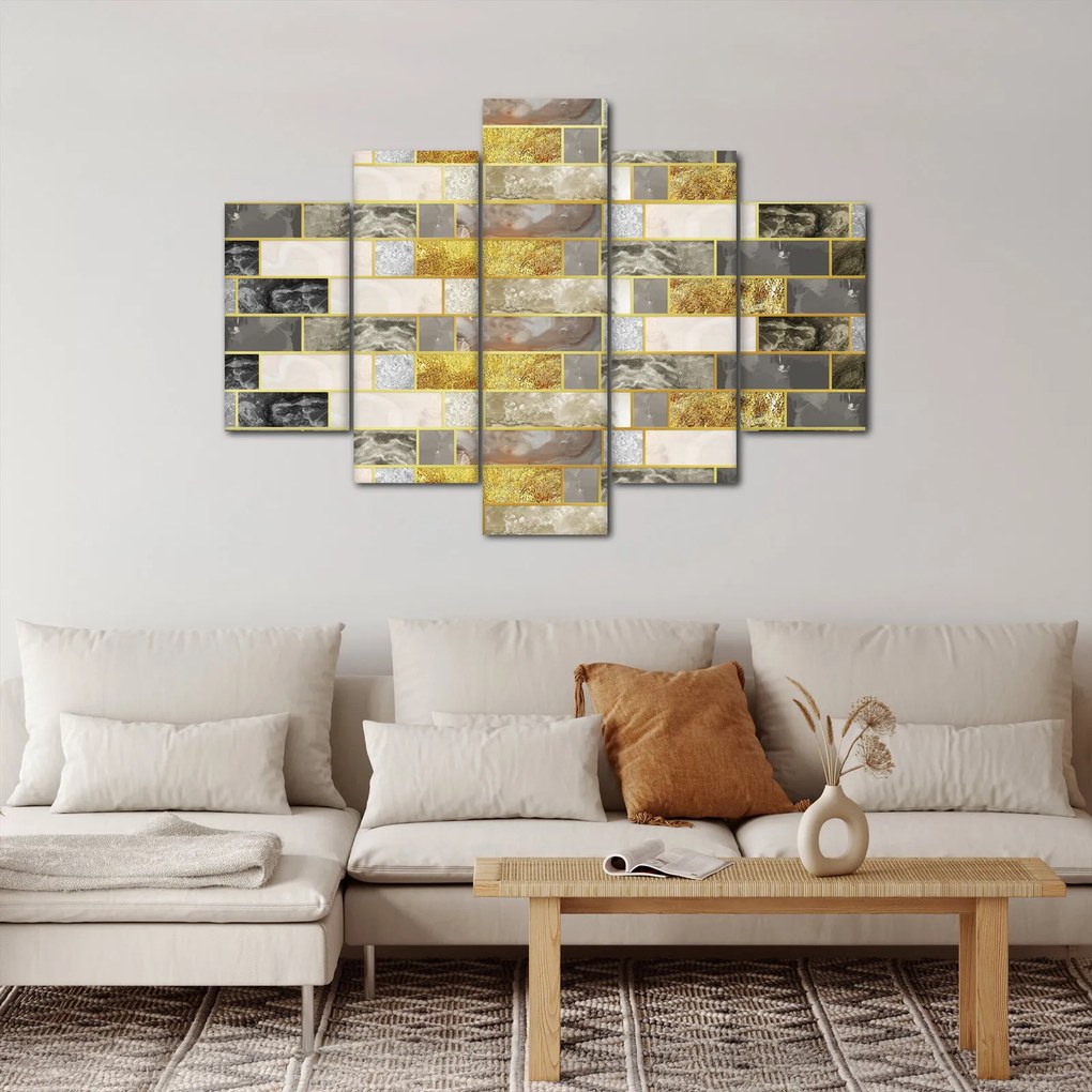 Obraz - Dekor s textúrami (150x105 cm)