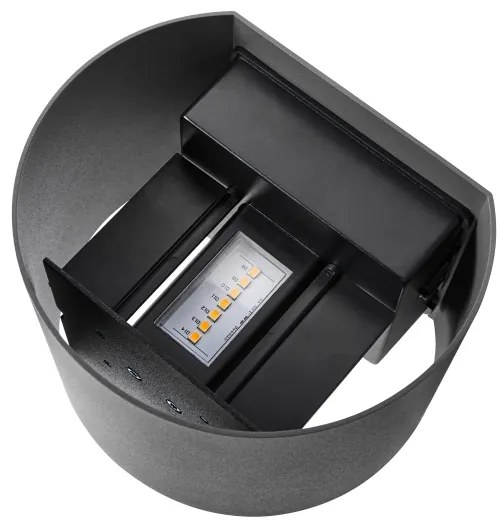 Nordlux - LED vonkajšie nástenné svietidlo MILDA LED/4,9W/230V IP44 antracit