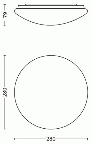 Philips 31801/31/EO - LED stropné svietidlo MYLIVING SUEDE LED/9,6W/230V