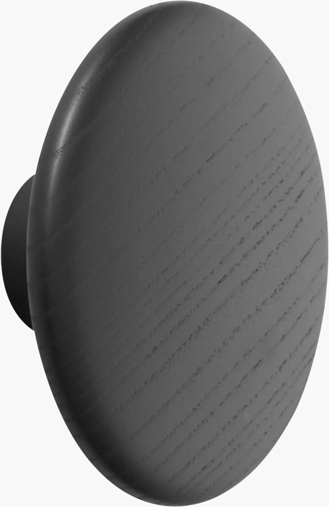 Nástenný háčik z dubového dreva Dots, Ø 17 cm