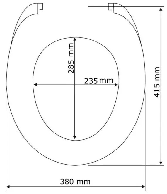 WC sedadlo s jednoduchým zatváraním Wenko Frog News, 45 x 38,8 cm
