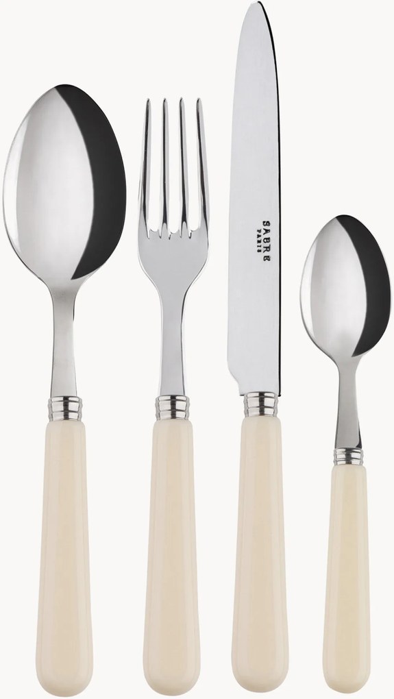 Vysokoleštená súprava príborov z nehrdzavejúcej ocele Pop, rôzne veľkosti