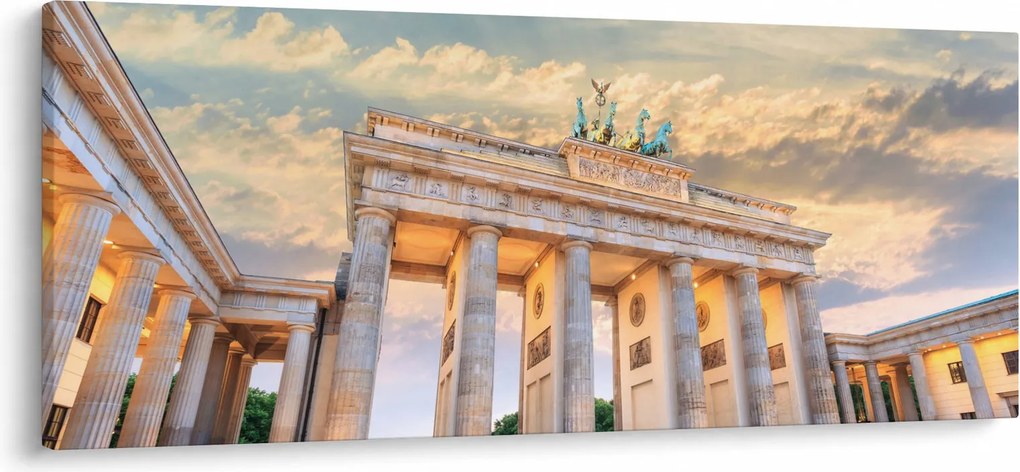 Obraz - Brandenburská brána, Berlín, Nemecko (120x50 cm)