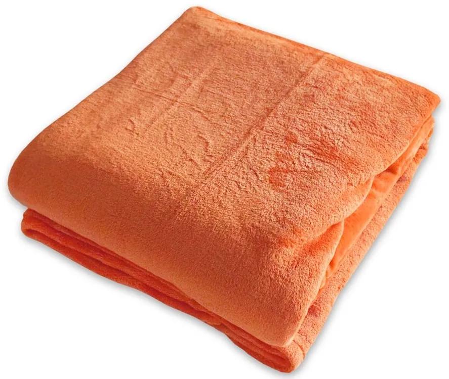 Homeville deka mikroplyš 150x200 cm oranžová