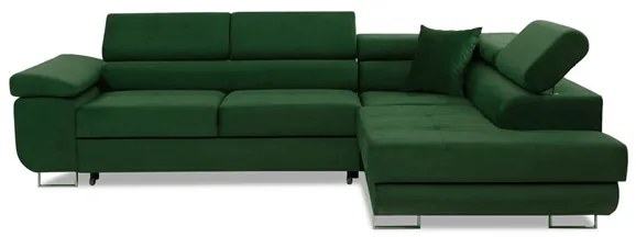 Moderná rohová sedačka Torezio, zelená Manila