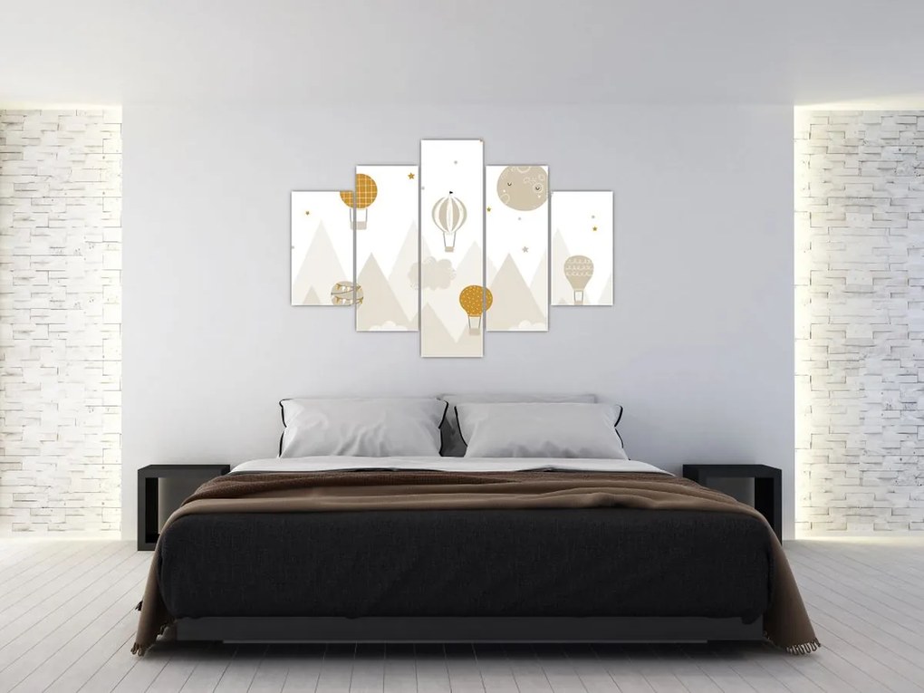 Obraz - Lietajúce balóny (150x105 cm)