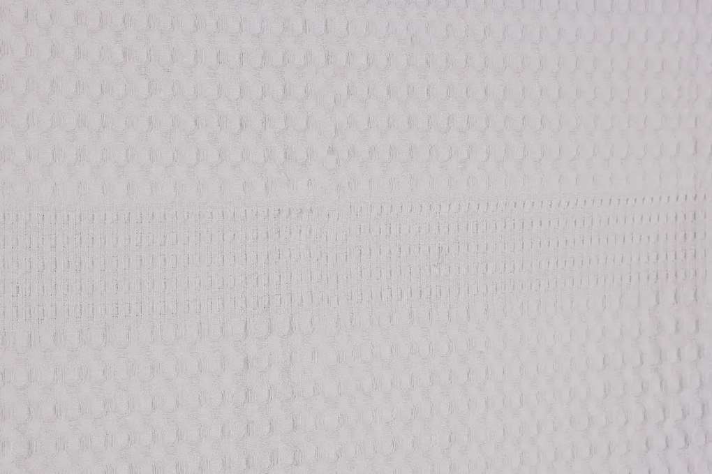 Bavlnený pique prehoz LIGHTY 220x 240 cm svetlosivý