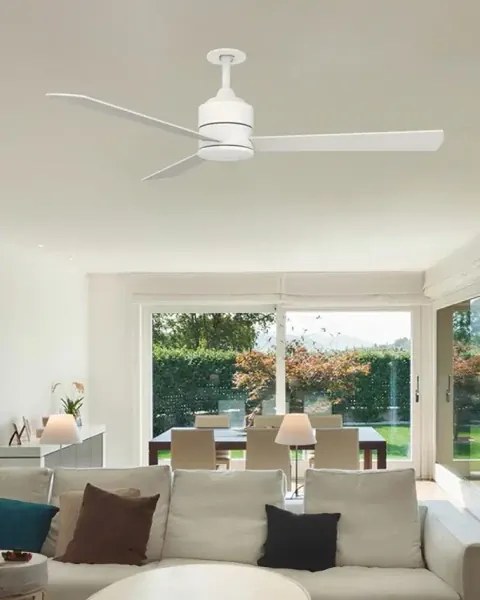 Stropná ventilátor Vinca CCT biele s LED stmievateľný