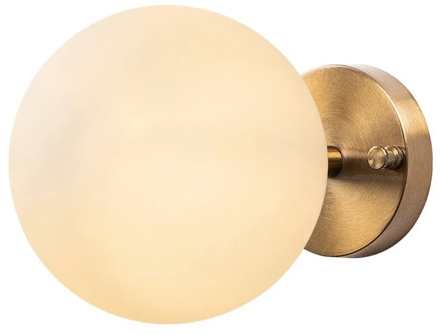 Nástenné svietidlo v bielej a bronzovej farbe ø 15 cm Atmaca – Opviq lights
