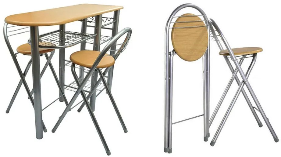 Kuchynská súprava s 2 stoličkami a stolom