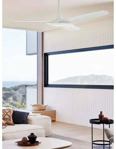 Lucci Air 21321549 - Stropný ventilátor ABYSS pr. 142 cm IP66 biela + DO