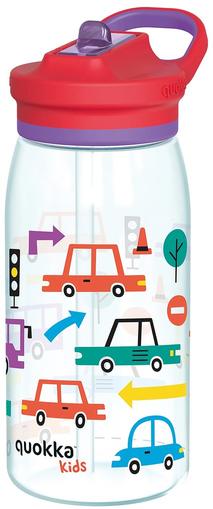 Plastová fľaša s náustkom Glow Kids Cars 580 ml
