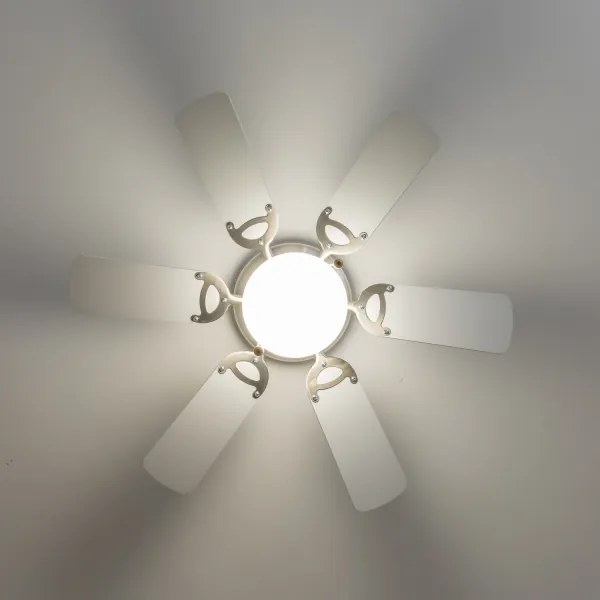 ZEVENTI - Stropný ventilátor GALDANA 1xE27/60W/230V šedá/biela