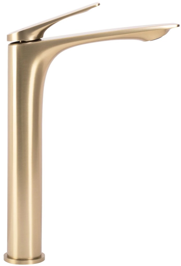 Rea Avalon, vysoká umývadlová batéria h-305, zlatá matná, REA-B2705