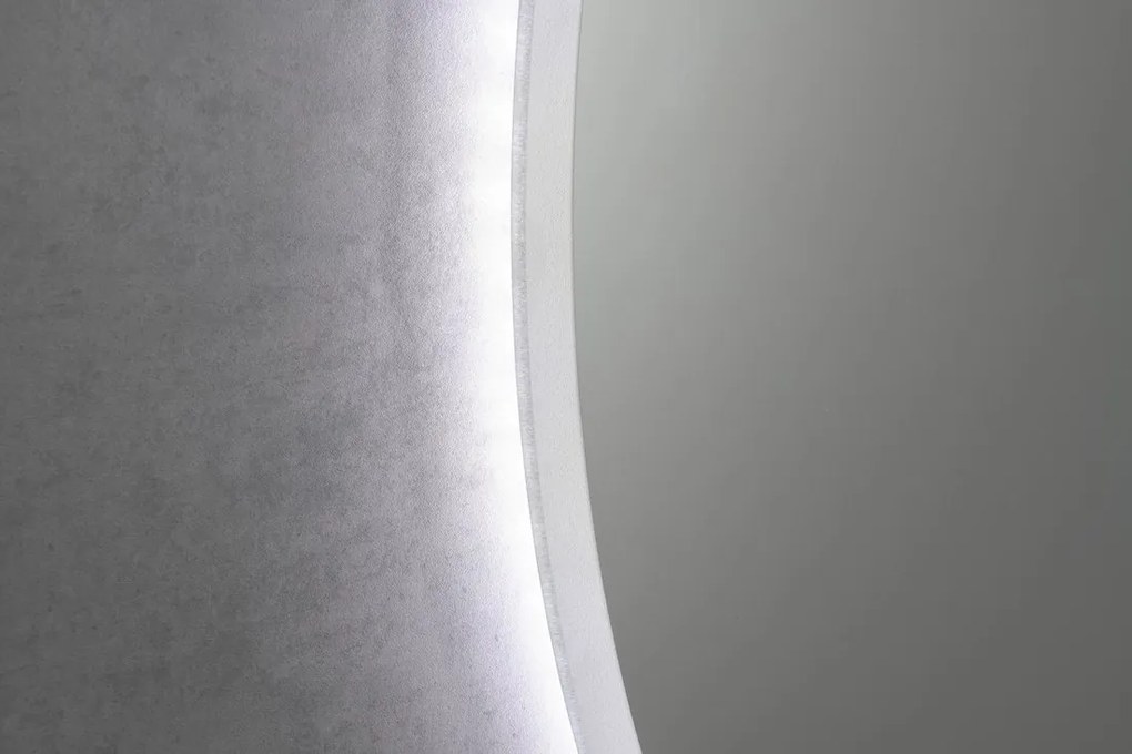Aqualine Aqualine, URSA LED podsvietené zrkadlo priemer 60cm, dotykový senzor, stmievateľné, UR060