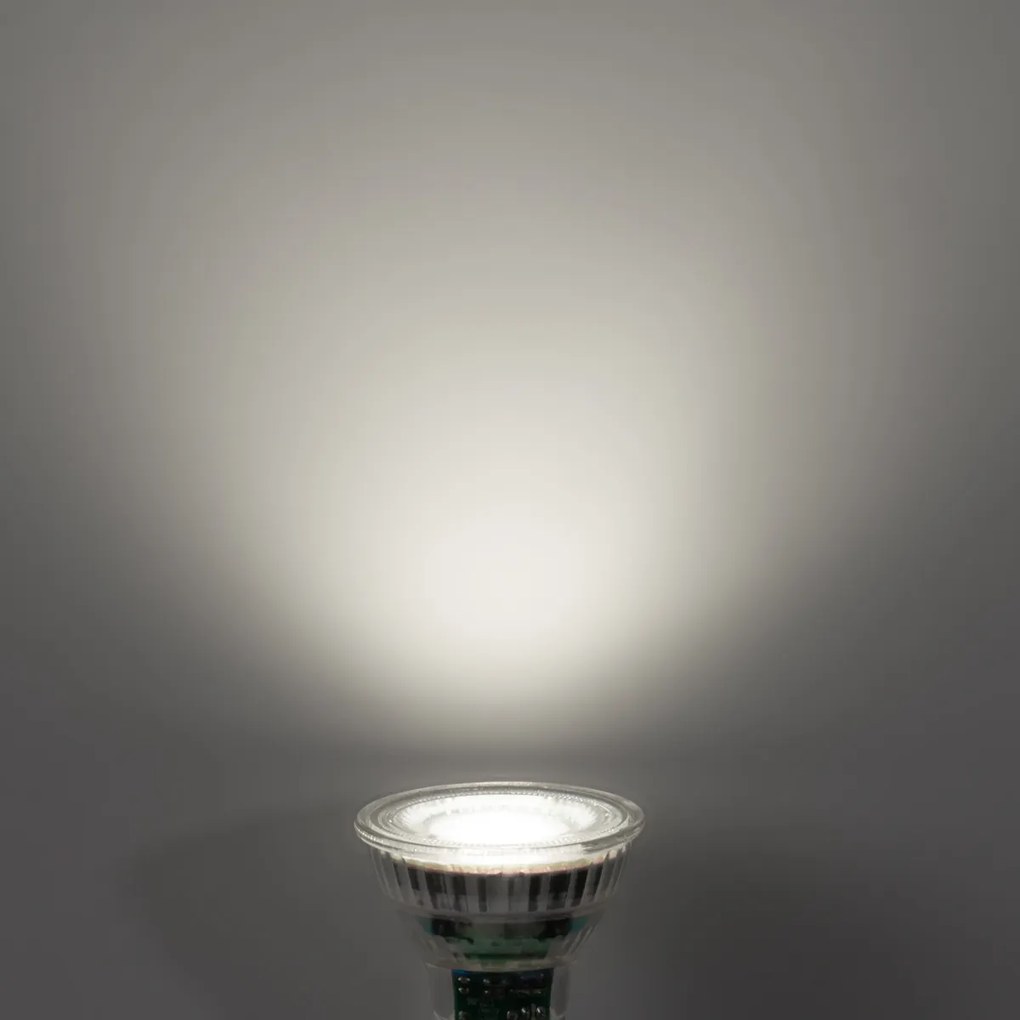 Sada 5 stmievateľných LED žiaroviek GU10 50mm čírych 2,5W 450 lm 6500K