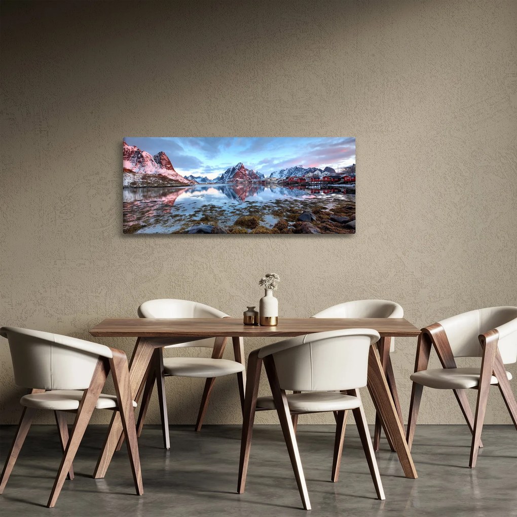 Obraz - Východ slnka nad Reine (120x50 cm)