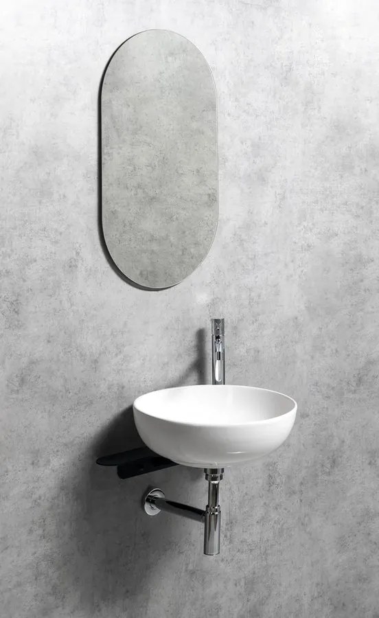 Sapho Sapho, TETRIS držiak umývadla, stojanová batéria vpravo, čierna mat, TZ420