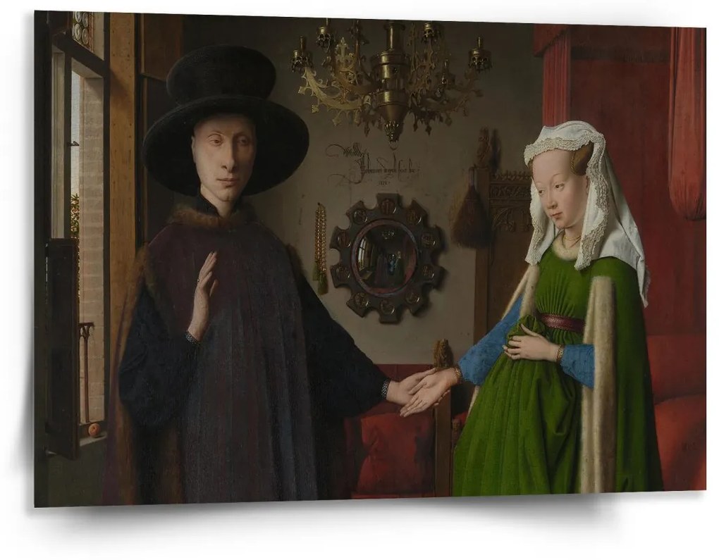 Sablio Obraz Svadba manželov - Jan van Eyck - 150x110 cm