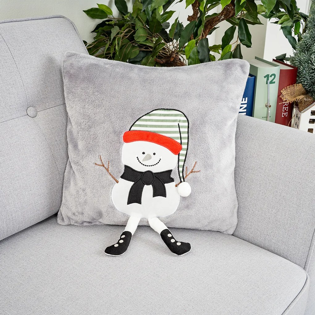 4Home Vianočná obliečka na vankúšik Frosty Snowman, 150 x 200 cm