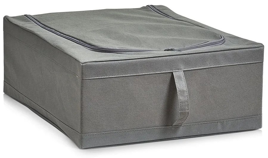 Zeller Present Látkový organizér na posteľnú bielizeň a sezónne oblečenie, 44x55x19, sivý NON-W