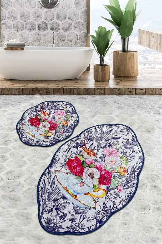 Súprava 2 kusov kúpeľňových predložiek Birdie Lohal viacfarebná