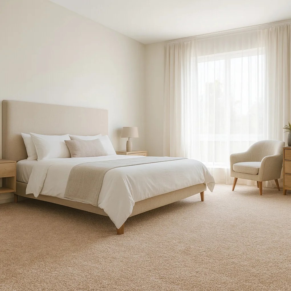 Betap, Koberec metráž Dalesman 69, na mieru, šíře 4m,5m, béžová, filc, chodba / predsieň