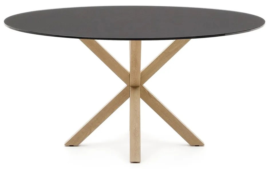 Okrúhly jedálenský stôl so sklenenou doskou ø 150 cm Argo – Kave Home