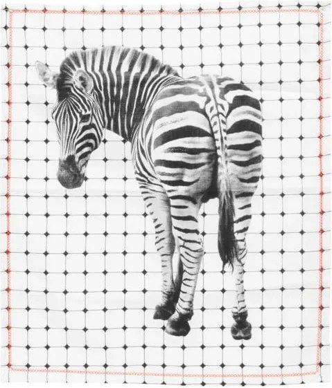 Kuchynská utierka Karlsson Tiles Zebra, 50 × 70 cm
