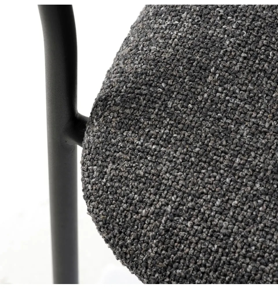 Tmavosivá jedálenská stolička Zama – Unique Furniture