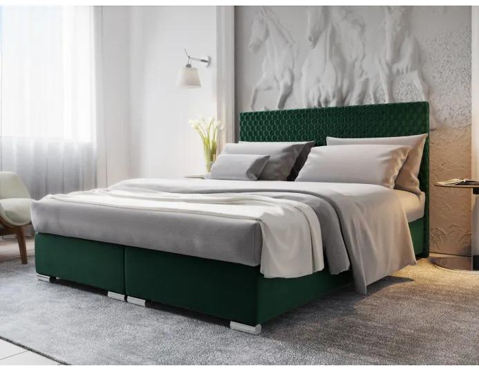 Manželská posteľ 160x200 HENIO - zelená