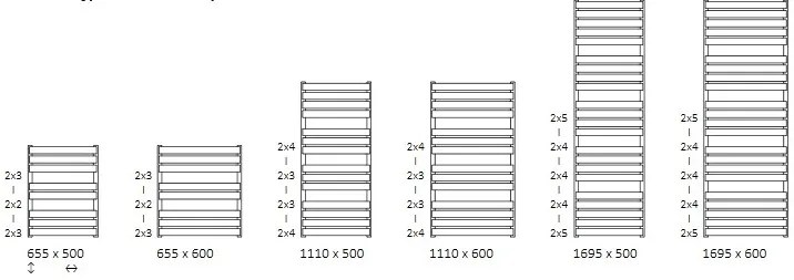 DK Terma Warp T Bold 1110x500 vodný radiátor Heban SX