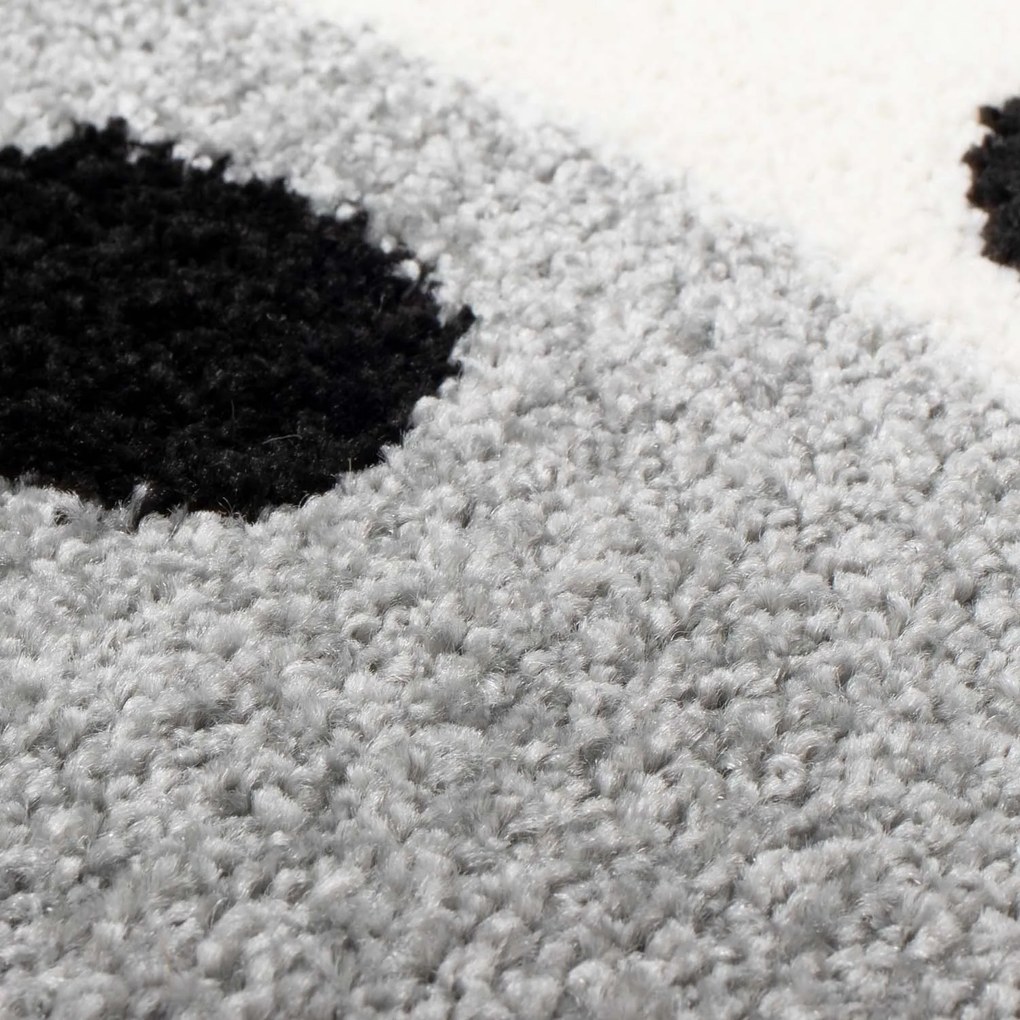 Dekorstudio Moderný koberec BUBBLE - Sivý zajačik Rozmer koberca: 160x225cm
