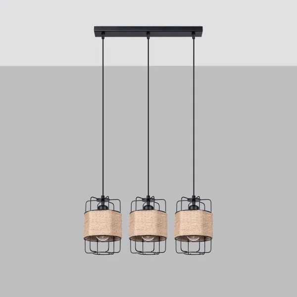 Sollux SL.1301 - Luster na lanku GIZUR 3xE27/15W/230V