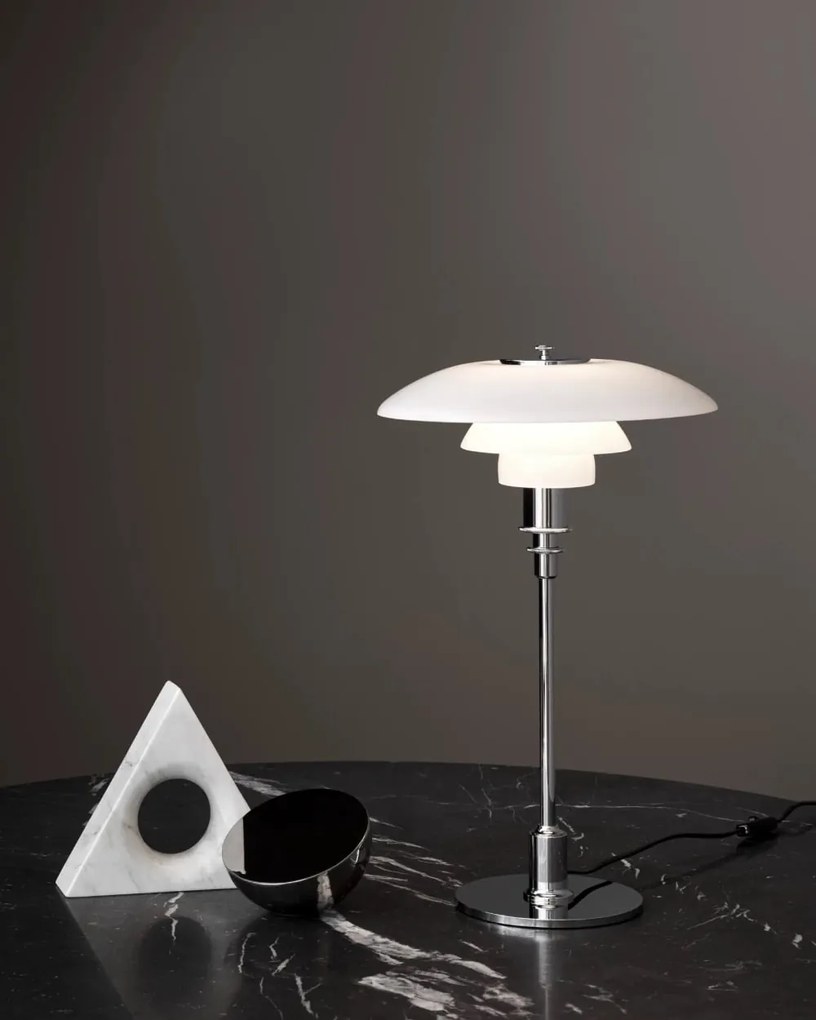 Louis Poulsen Stolná lampa PH 2/1 Chrome
