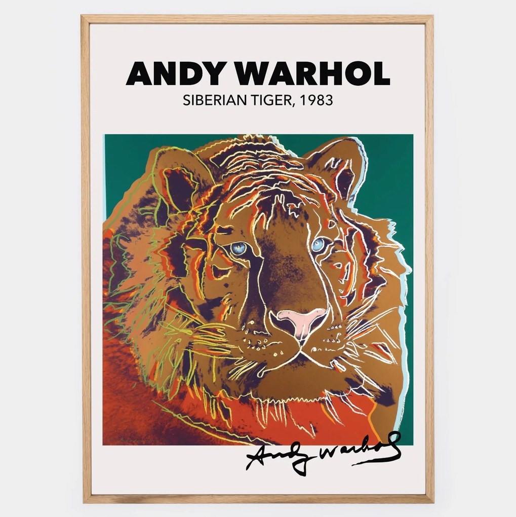 Plagát Siberian Tiger | Andy Warhol