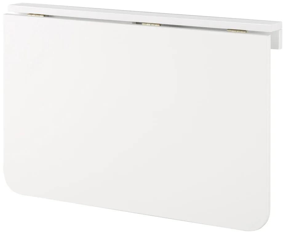 Biely skladací stôl na stenu Støraa Trento, 56 × 80 cm