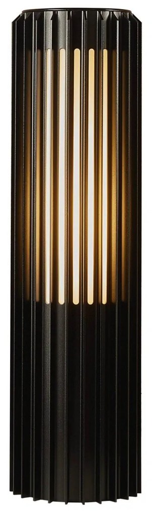 NORDLUX Minimalistická originální lampa do zahrady NORDLUX Aludra IP54 - černá, 854 mm, Výška sloupku bez základny 452 mm