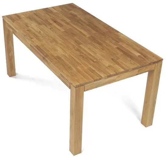 Autronic BONTEC Jedálenský stôl 160x90cm, masív, prírodný, DS-H160 DUB Farba: Prírodné