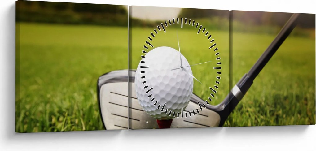 Obraz - Golf (s hodinami) (90x30 cm)