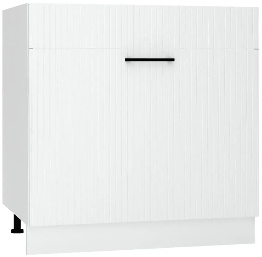 Skrinka do kuchyne  Kate d80zl s/1 zasl biely hrášok