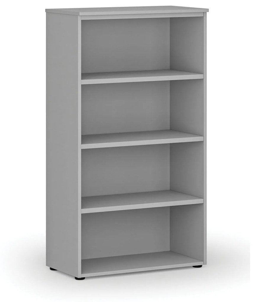 Kancelársky regál PRIMO GRAY, 1434 x 800 x 420 mm, sivá