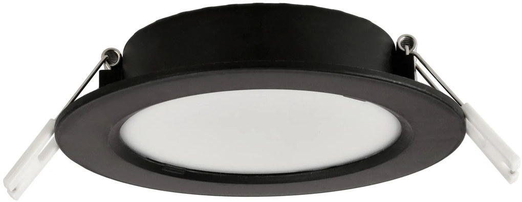 BERGE LED panel zapustený okrúhly 6W - 660lm - 4000K - čierny